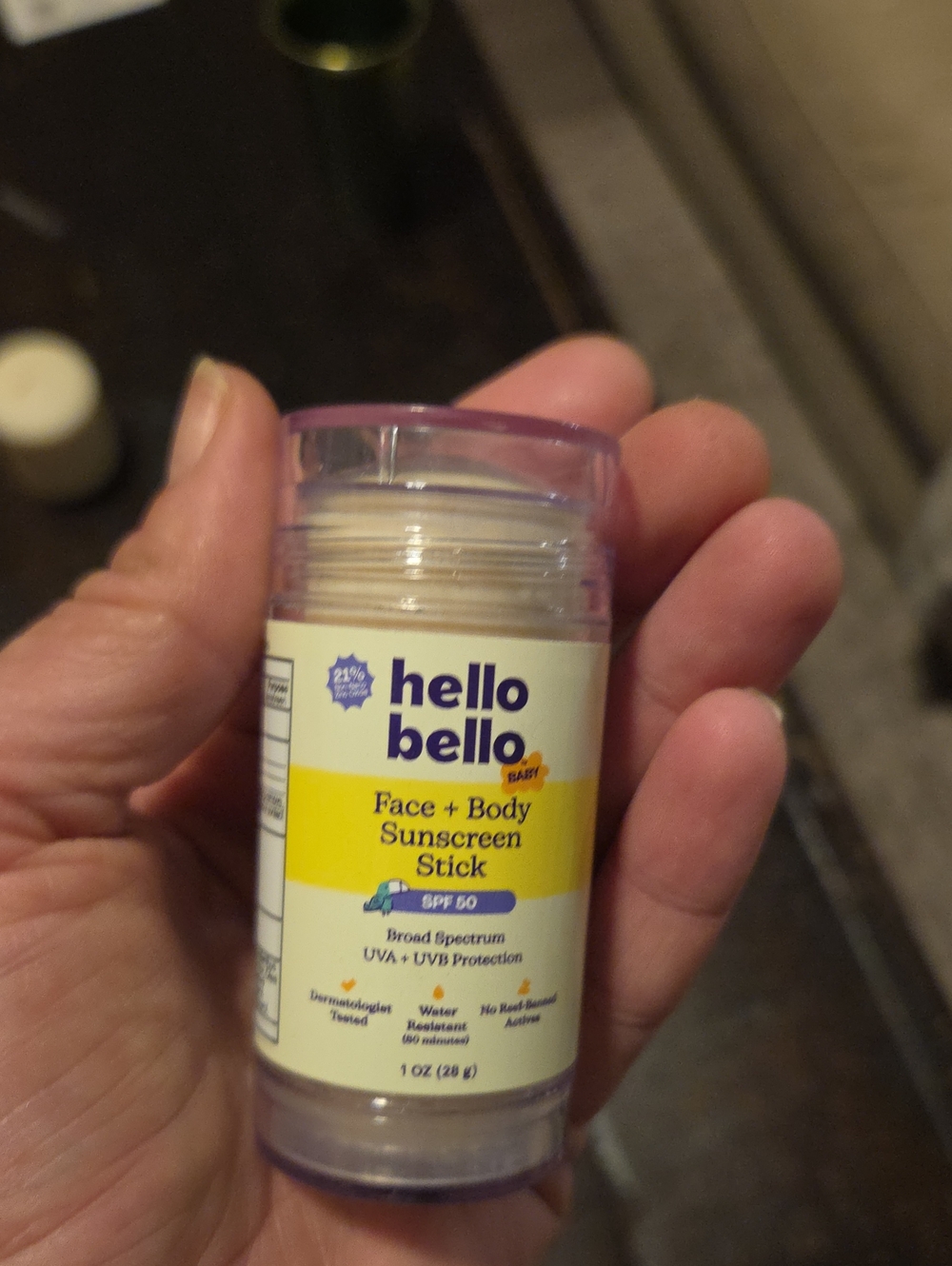hello bello Baby Face + Body Sunscreen Stick SPF 50 — New No Bx